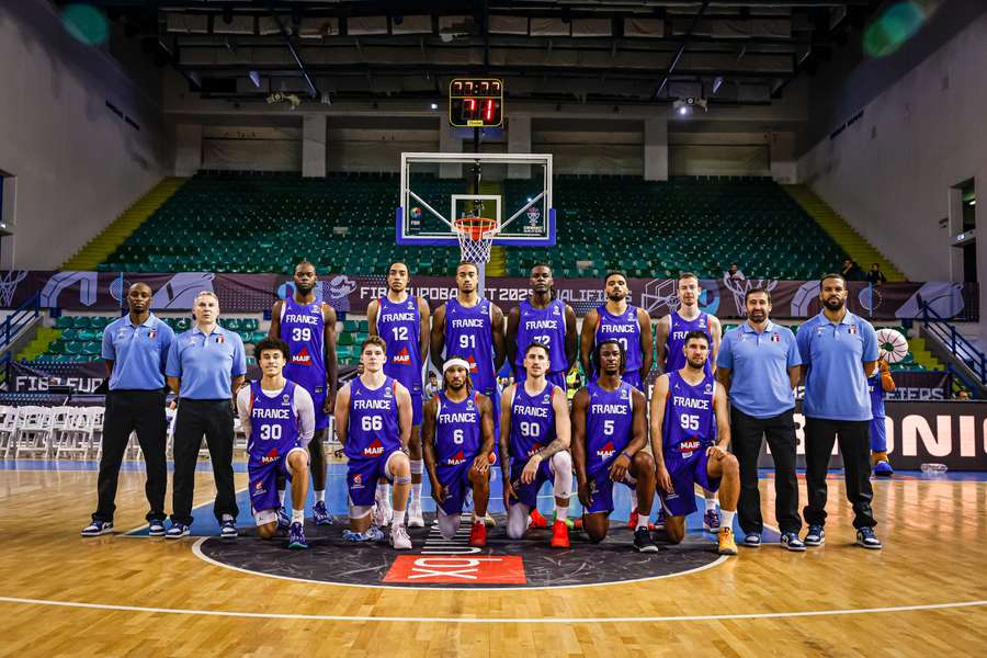 L'équipe de France de basketball ce jeudi.