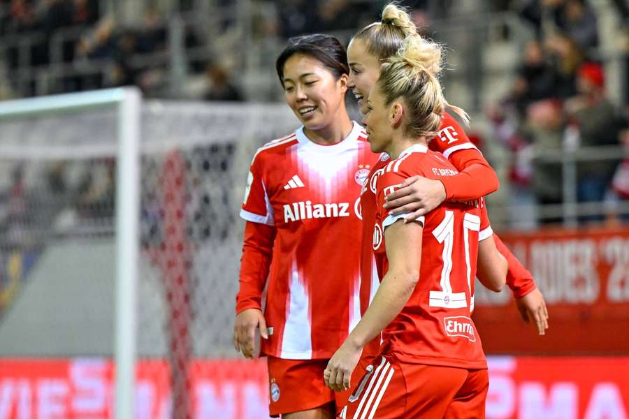 Haben die Bayern-Frauen gegen Arsenal erneut Grund zum Jubeln?