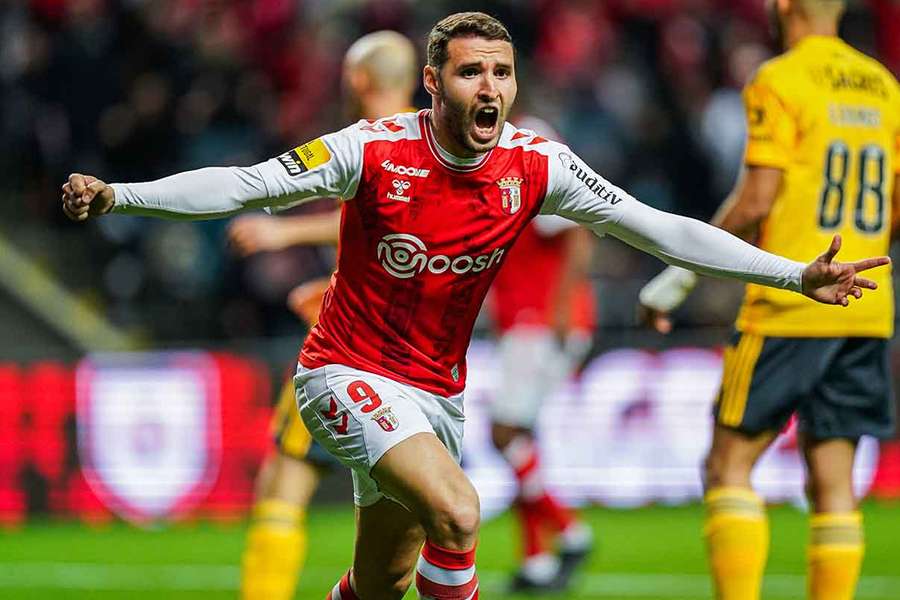 O SC Braga está apenas a um ponto do segundo classificado, o FC Porto