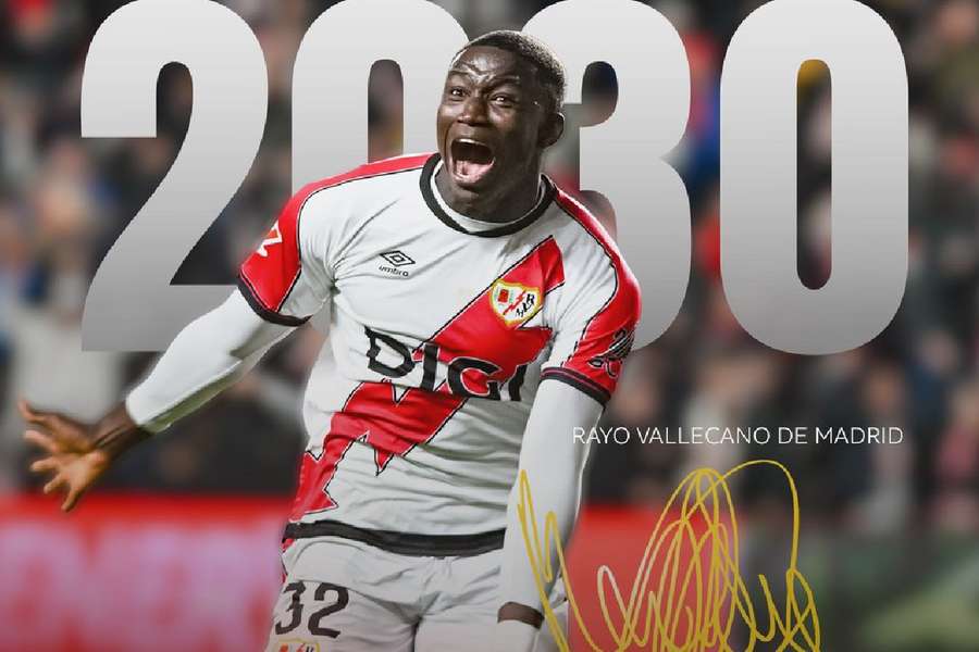 Nobel Mendy se queda en el Rayo Vallecano Nobel Mendy se queda en el Rayo Vallecano