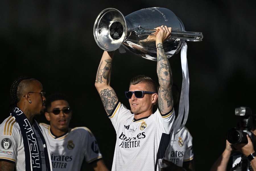 Toni Kroos é o recordista de vitórias na Liga dos Campeões da UEFA.