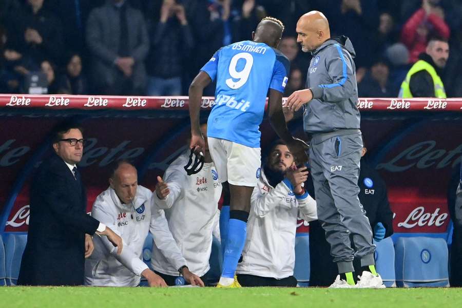 Luciano Spalletti e Victor Osimhen