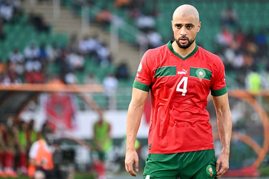 Sofyan Amrabat, con Marruecos