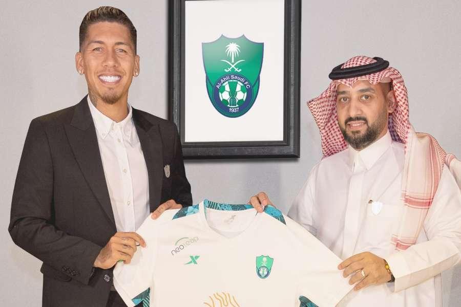Firmino é o novo reforço do Al-Ahli, da Arábia Saudita