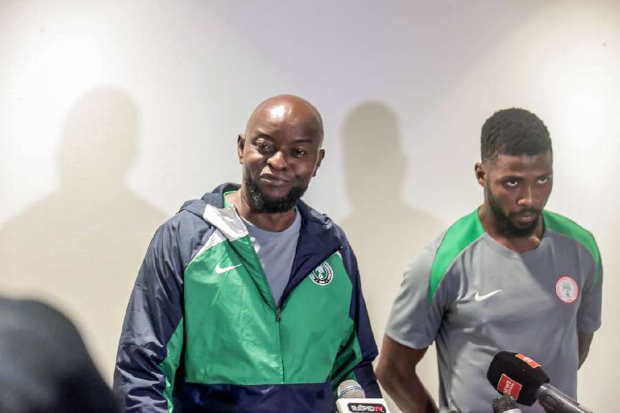 Finidi George (L) is the new Nigeria manager