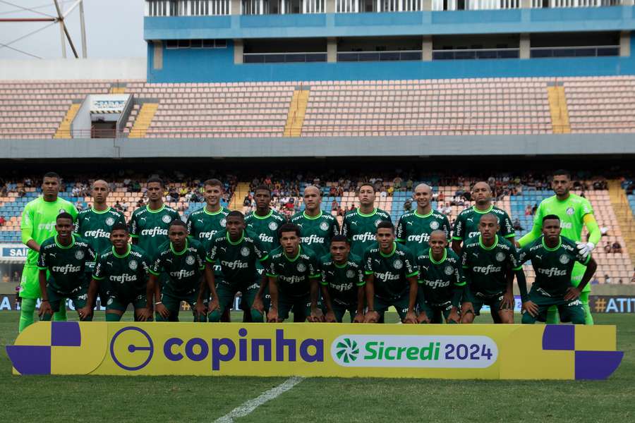 Time do bicampeão Palmeiras na estreia da Copa São Paulo 2024