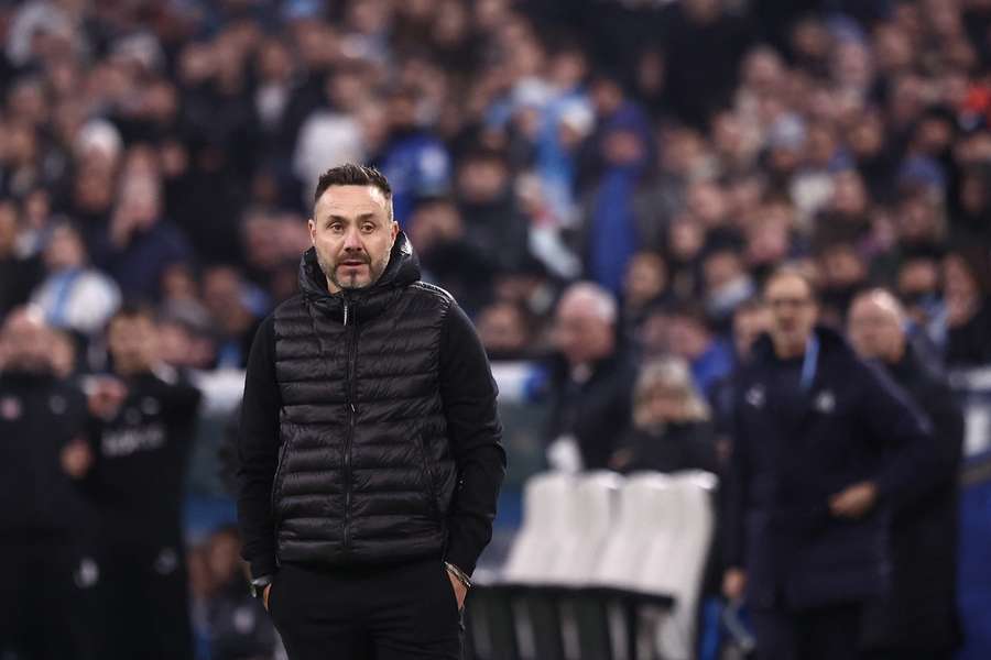 Roberto De Zerbi le week-end dernier. Roberto De Zerbi le week-end dernier.