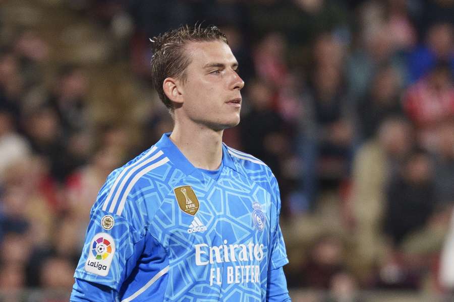 Andriy Lunin verdedigt zaterdagavond het doel van Real