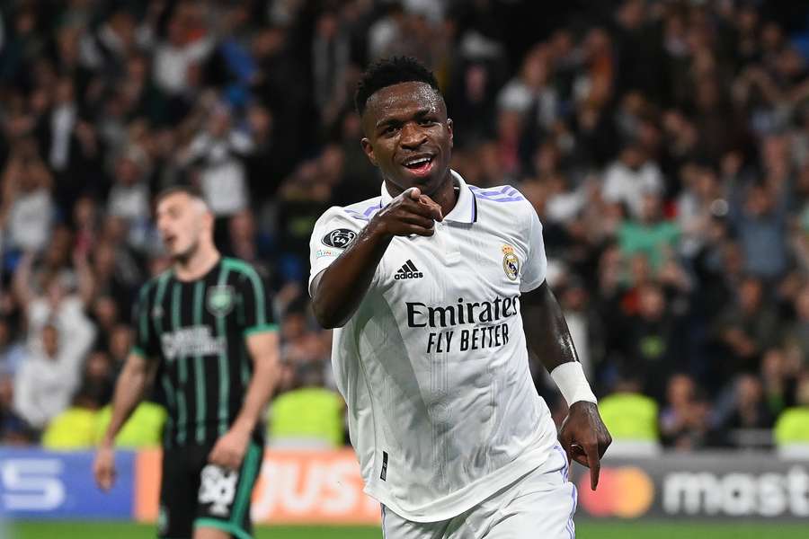 Vinícius voltou a marcar em goleada do Real Madrid
