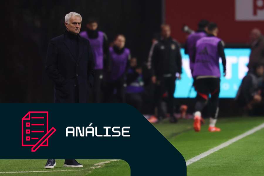 José Mourinho no jogo com o SC Braga