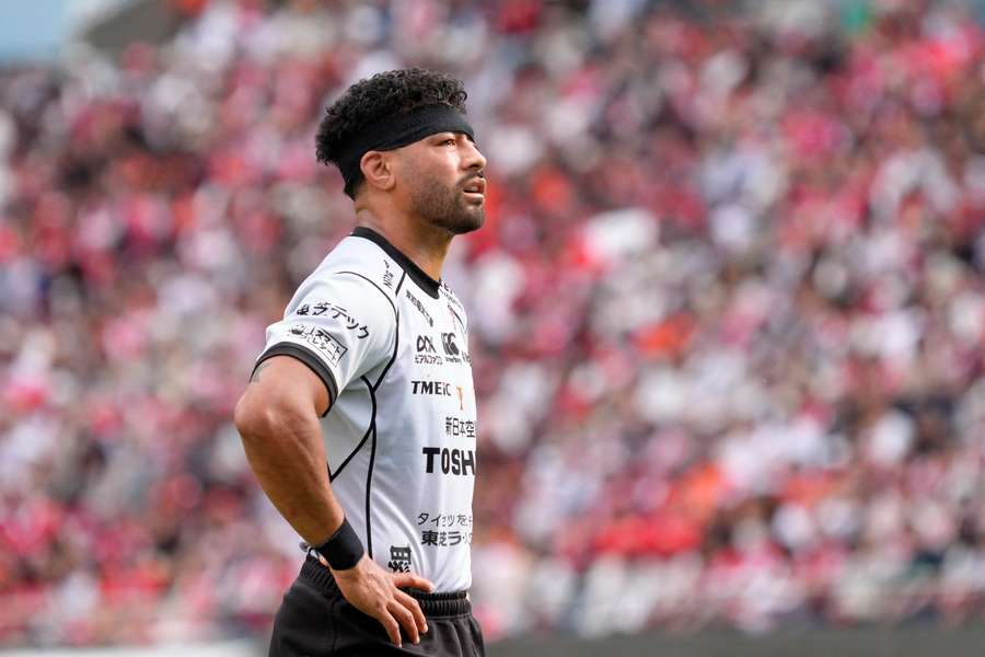 Richie Mo'unga playing for Japanese side Toshiba Brave Lupus this year.