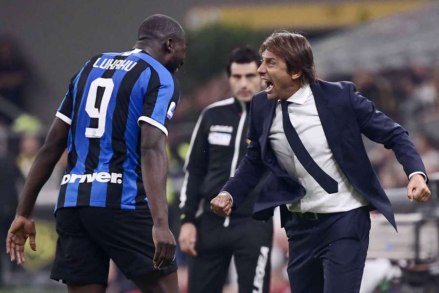 Romelu Lukaku e Antonio Conte