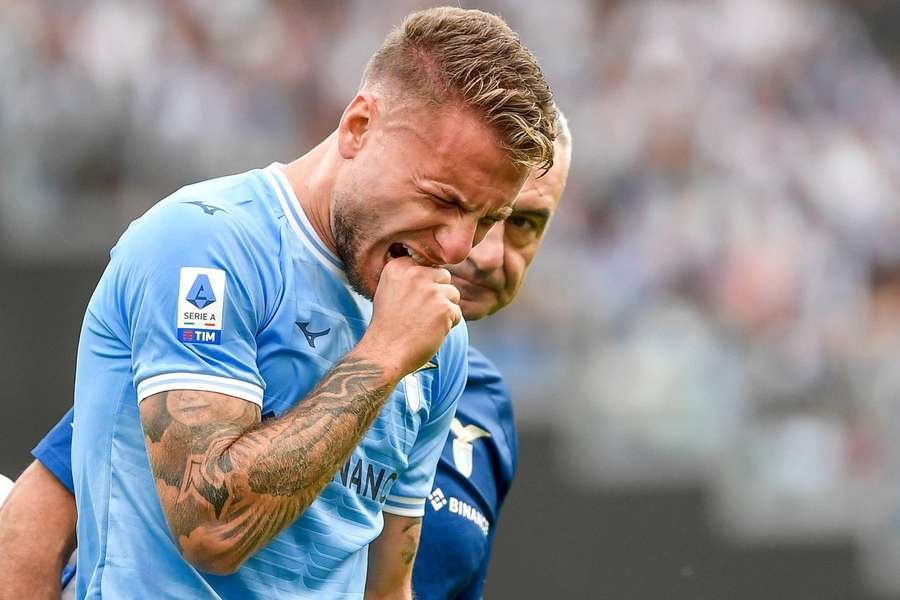 Immobile picked up a bad injury against Udinese last week