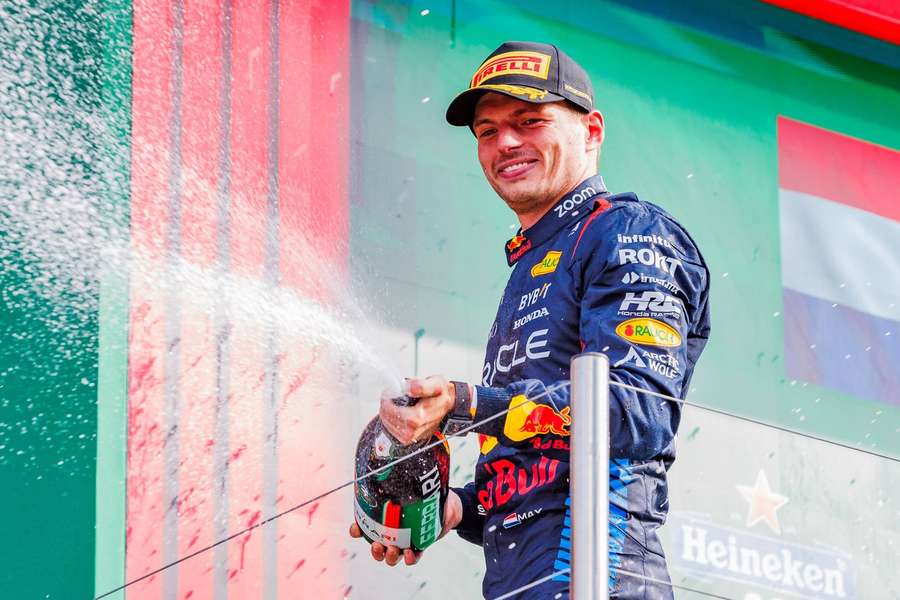 Verstappen sprayed champagne many a time this season