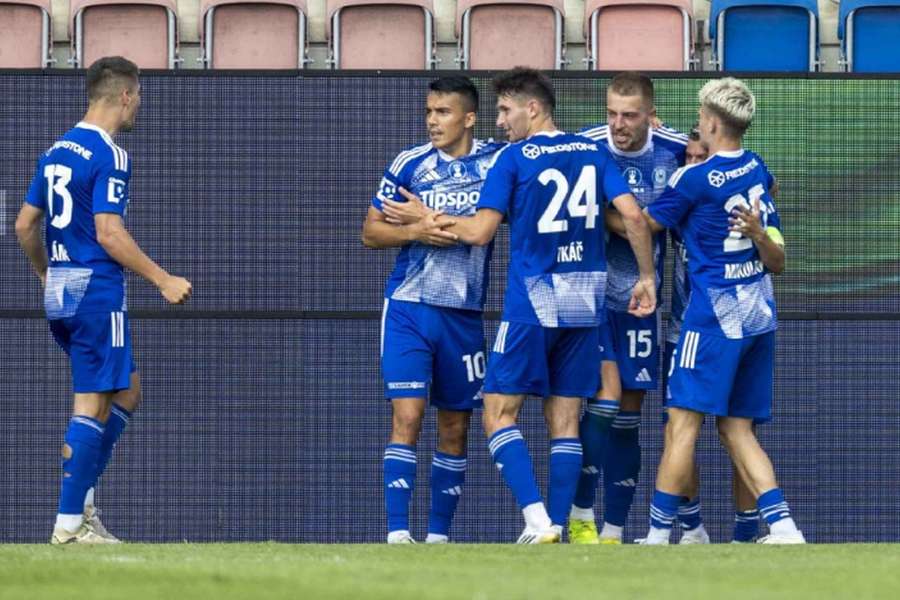 Radost v podání hráči Sigmy Olomouc.