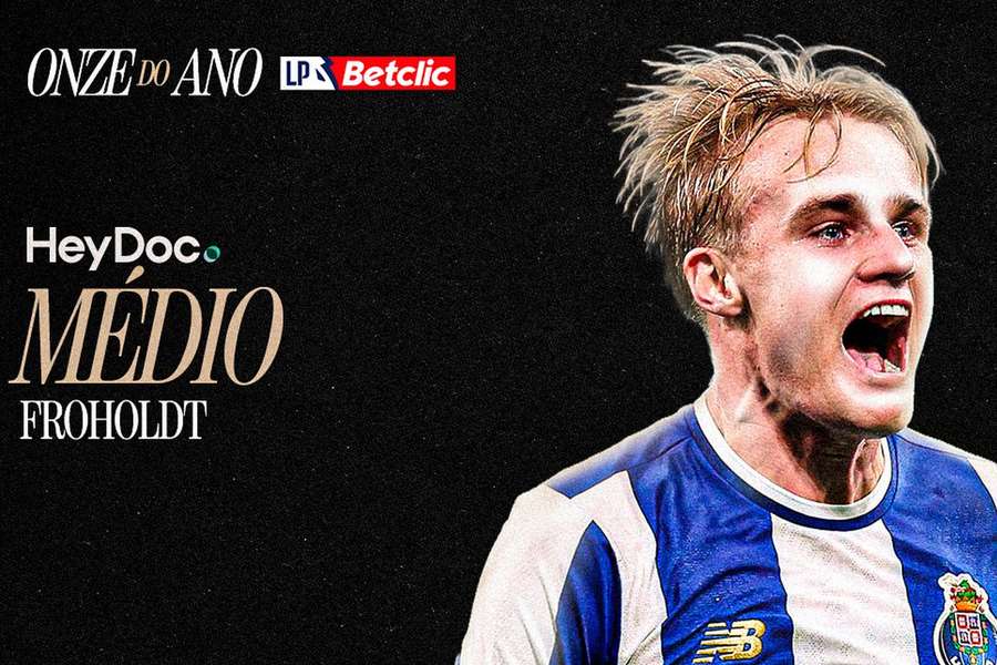Victor Froholdt, médio do FC Porto, no onze do ano