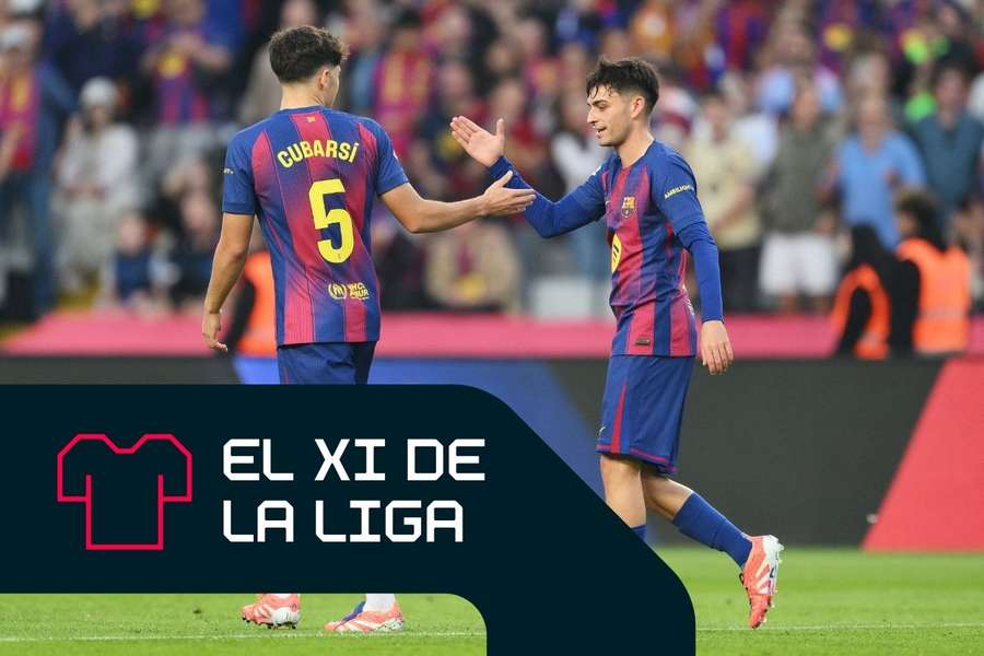 Pedri y Cubarsí están en el once de LaLiga