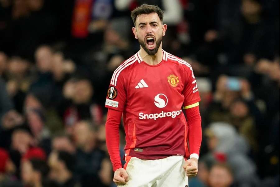 Bruno Fernandes fez o gol da vitória em Manchester United 2x1 Rangers