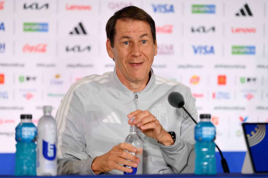 Belgium manager Rudi Garcia in his press conference