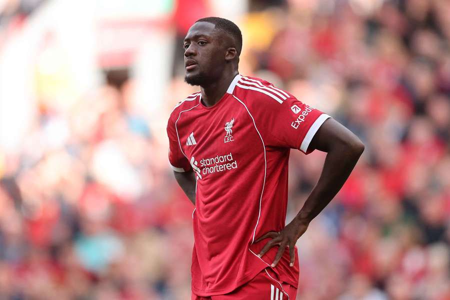 Konaté, con el Liverpool