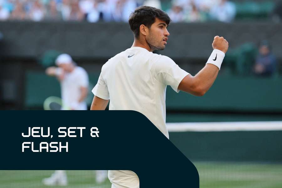 Carlos Alcaraz à Wimbledon.