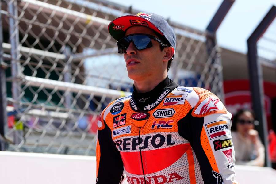 Marc Marquez fin mars lors du GP d'ouverture au Portugal.