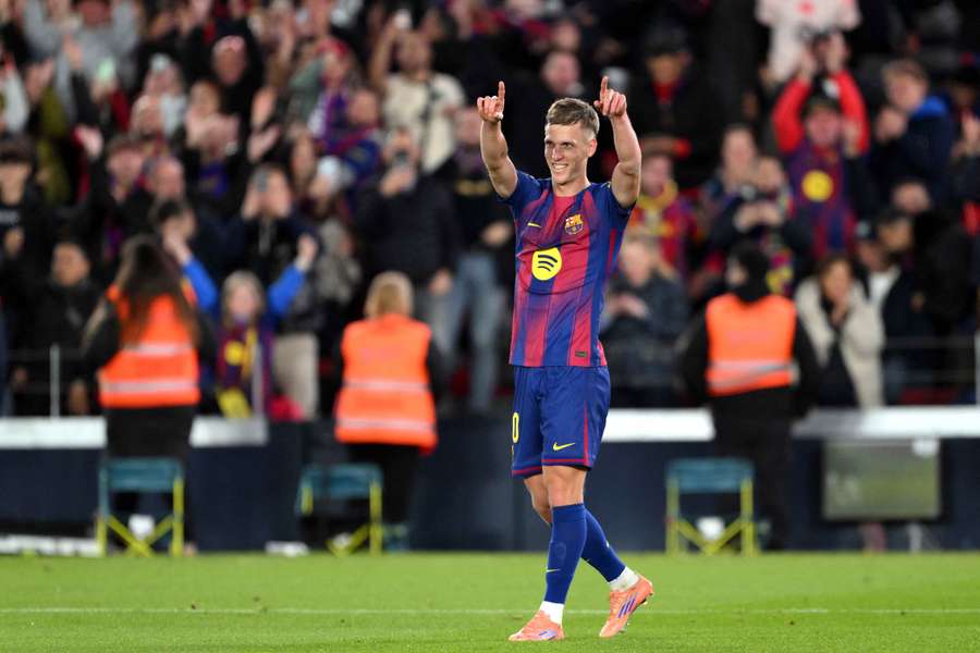 L'esultanza di Dani Olmo