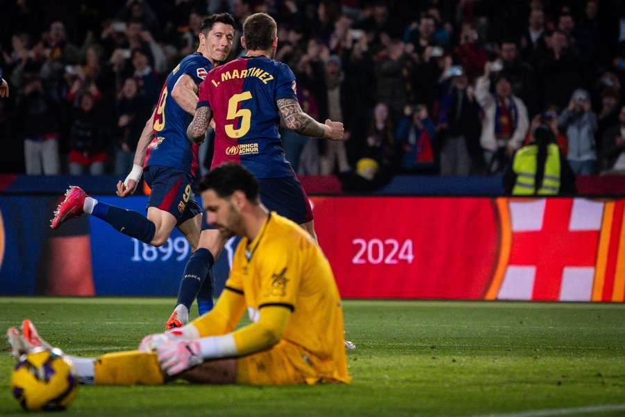 Lewandowski é o máximo artilheiro de LaLiga, com 20 gols, três a mais que Mbappé Lewandowski é o máximo artilheiro de LaLiga, com 20 gols, três a mais que Mbappé