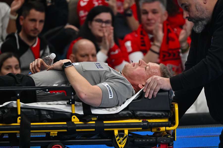 Jesper Madsen was again stretchered off after feeling unwell