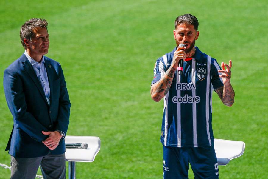 Ramos, en su presentación con Monterrey.
