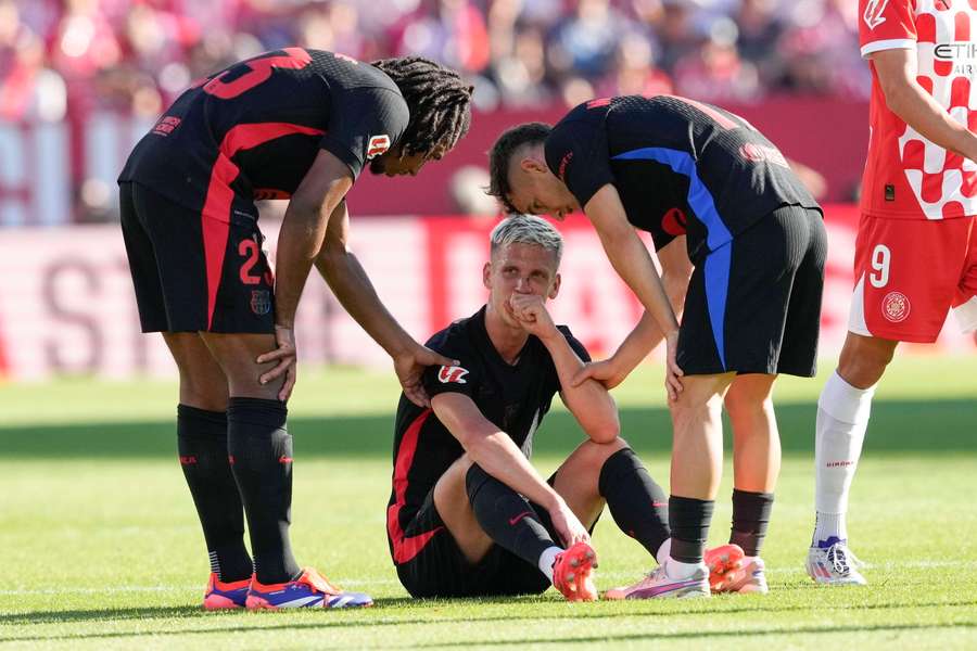 Olmo se lesionou na goleada sobre o Girona no final de semana