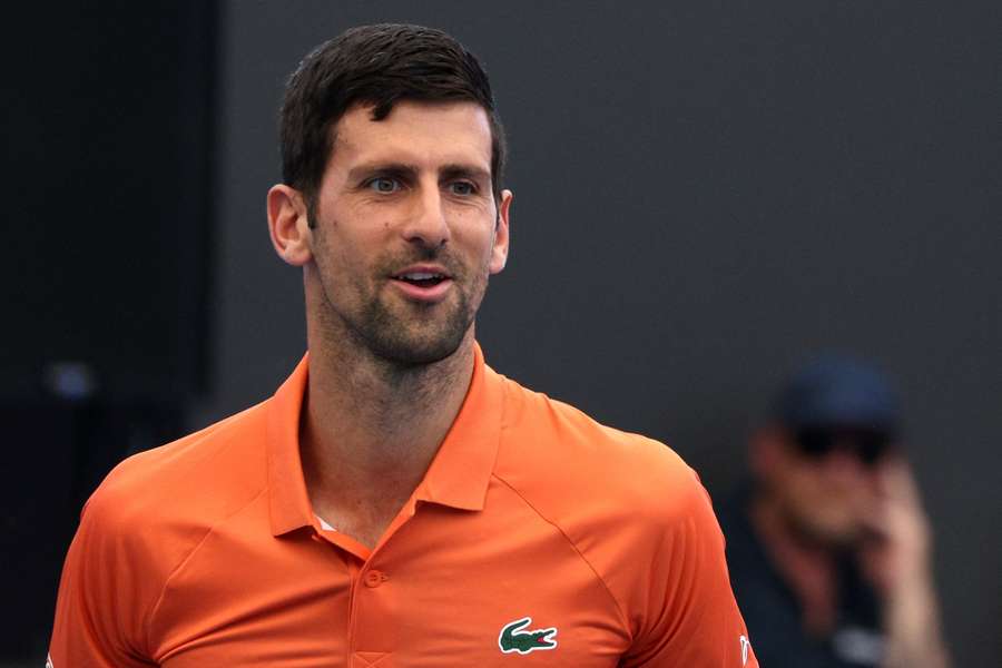 Novak Djokovic returned to action after the off-season on Tuesday
