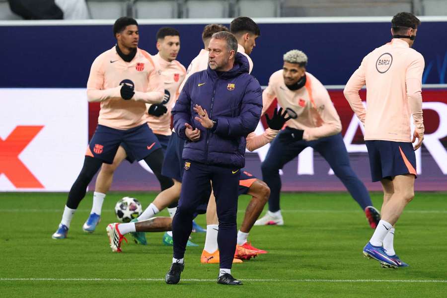 Flick, durante un entrenamiento