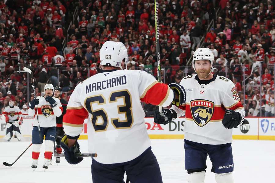 Florida Panthers bejubeln die Final-Teilnahme.