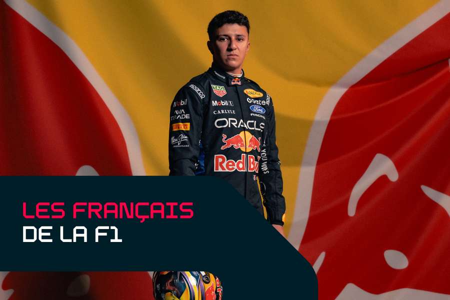 Isack Hadjar avec Red Bull.