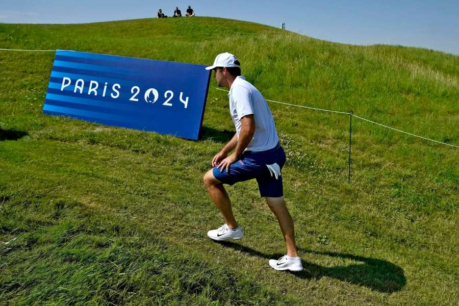 Scheffler practising in Paris 