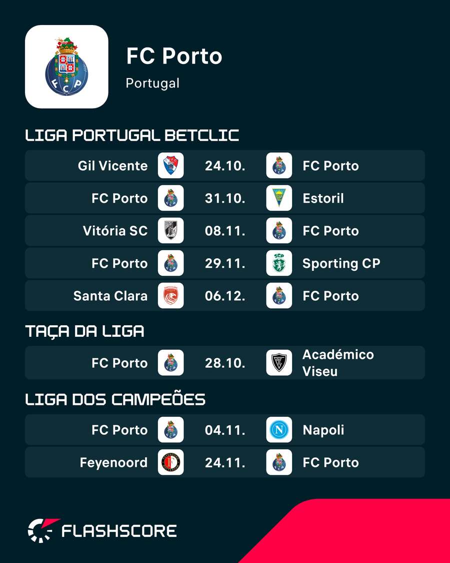 Calendário do FC Porto