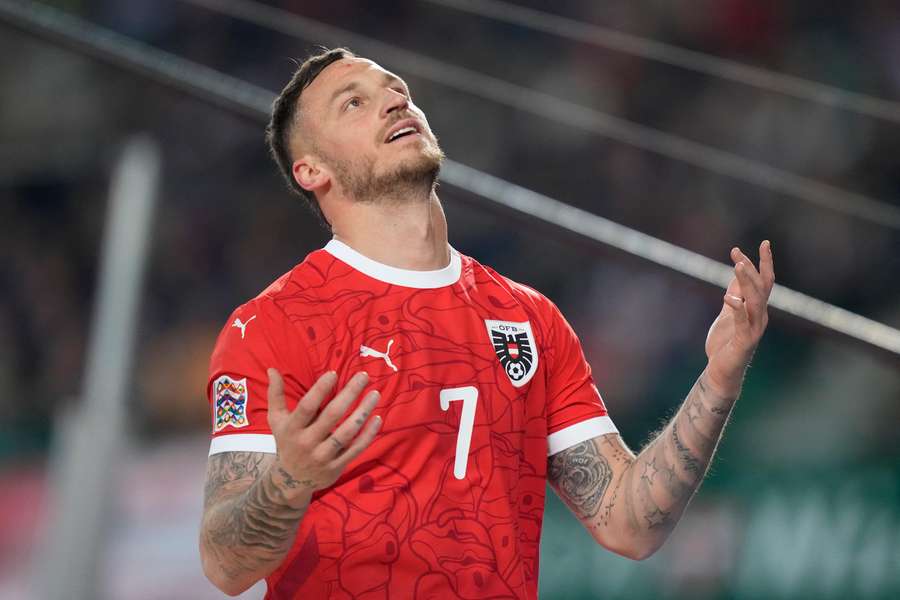 Marko Arnautovic in campo contro la Serbia