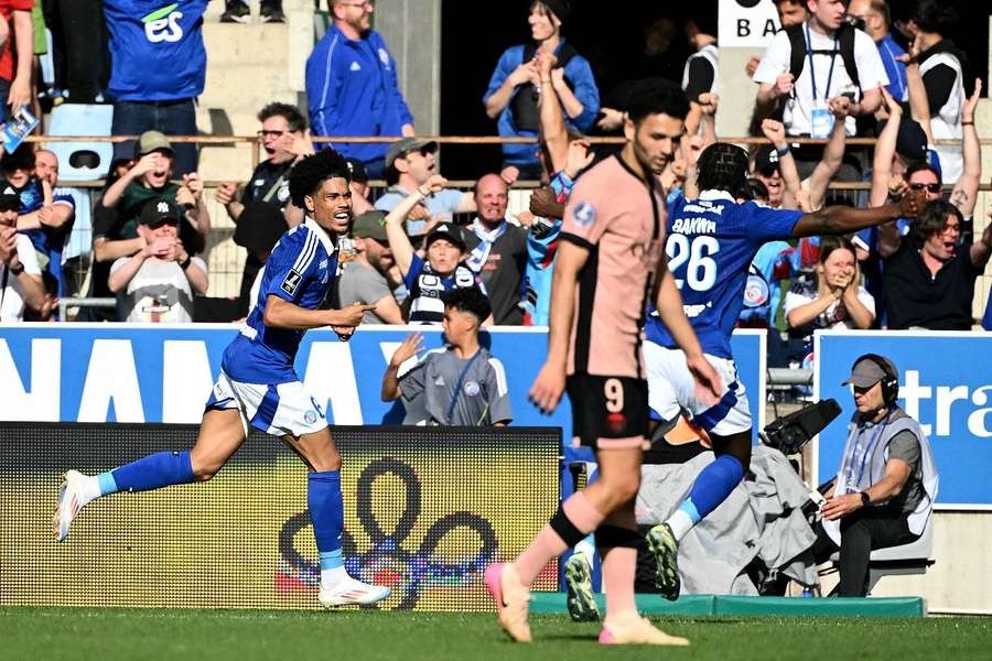 Lemaréchal a inscrit le deuxième but pour Strasbourg juste avant la pause. 