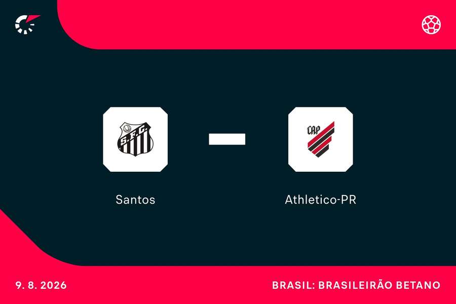 Santos e Athletico se enfrentam neste domingo (9) Santos e Athletico se enfrentam neste domingo (9)