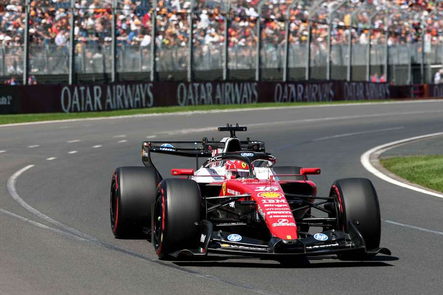 Charles Leclerc in pista
