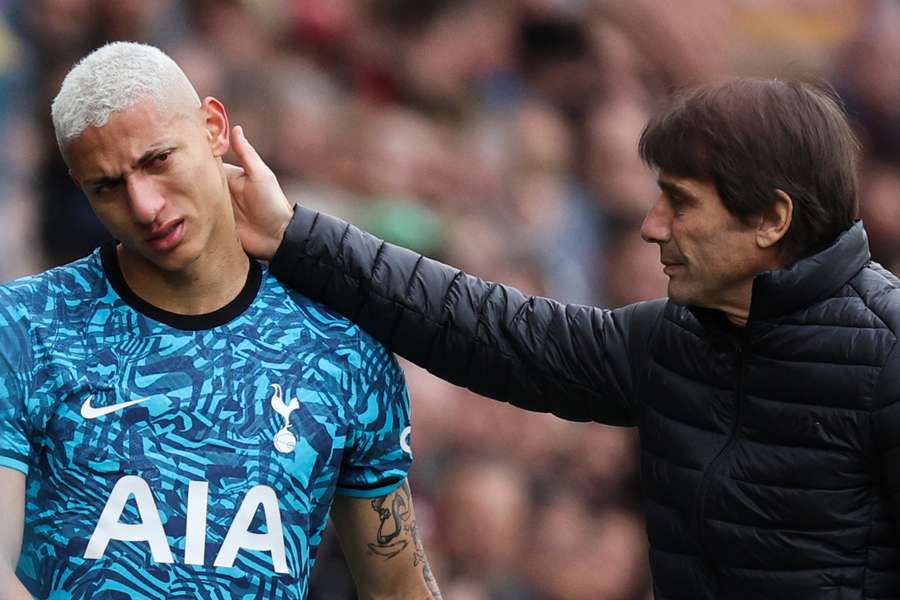 Richarlison endured a difficult first season at Spurs with Antonio Conte