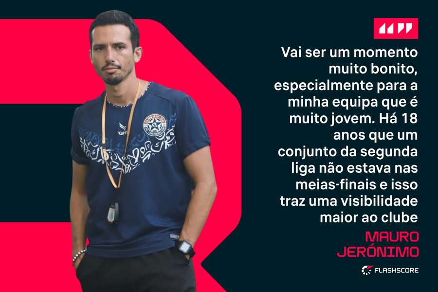 Mauro Jerónimo antes de um momento histórico