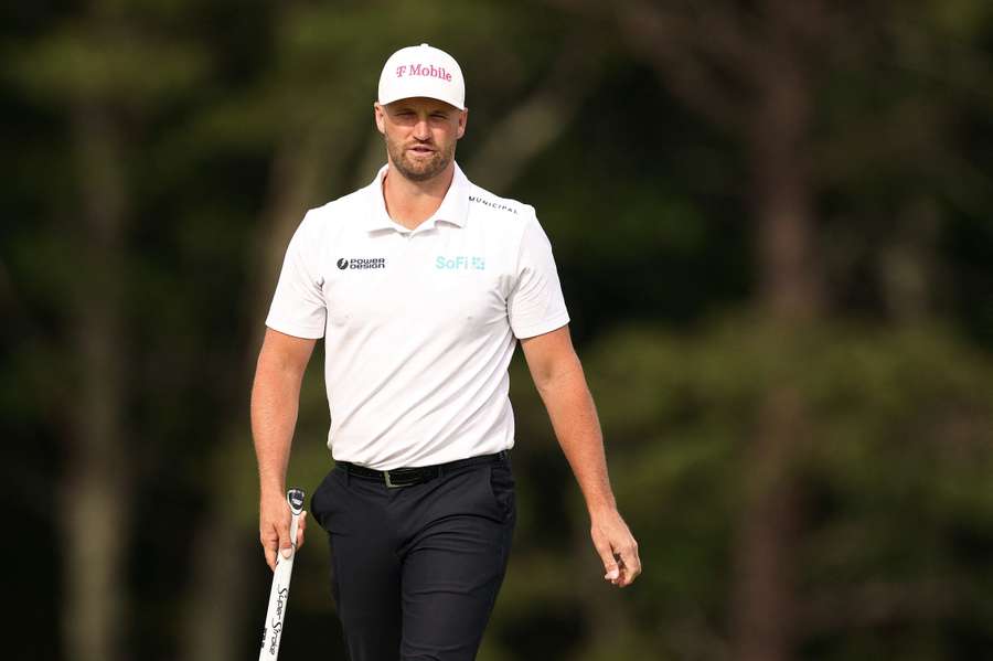 Wyndham Clark walks across the first green during the second round of the US Open Wyndham Clark walks across the first green during the second round of the US Open