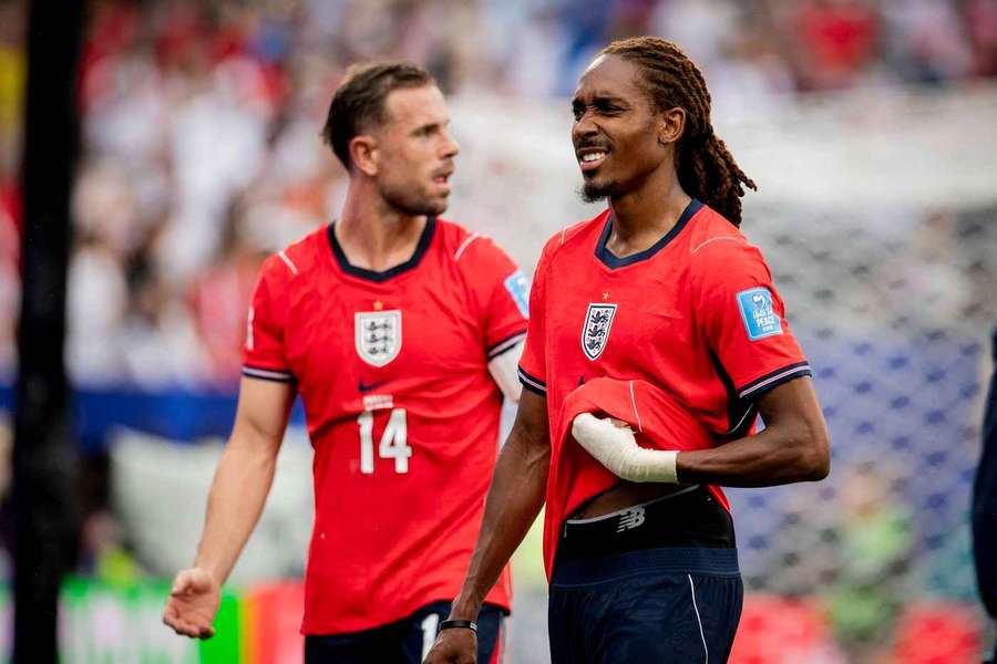 Djed Spence (right) is expected to start for England