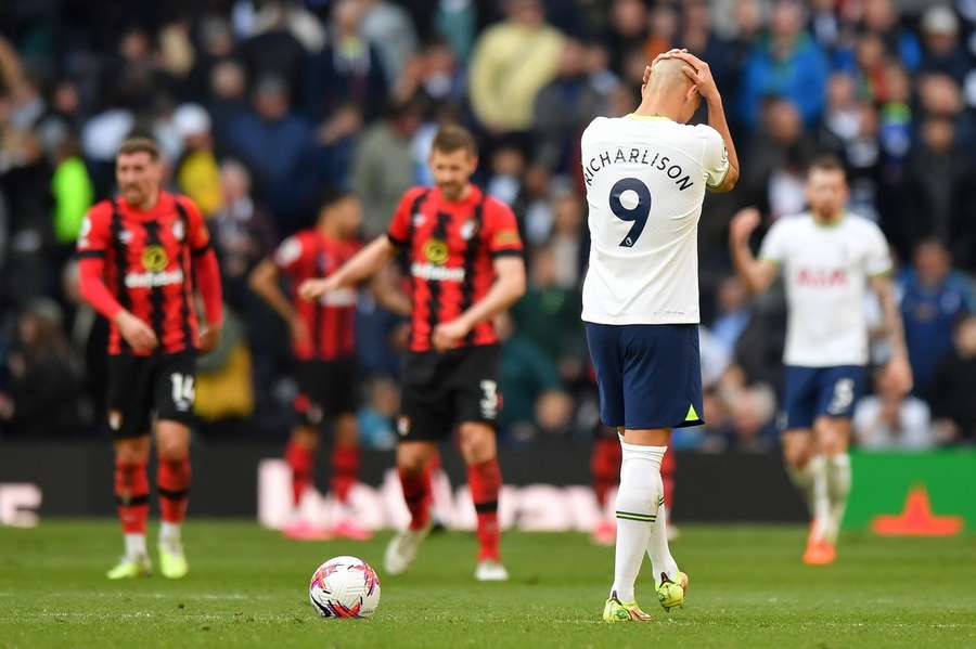 Richarlison ainda não marcou pelo Tottenham na Premier League