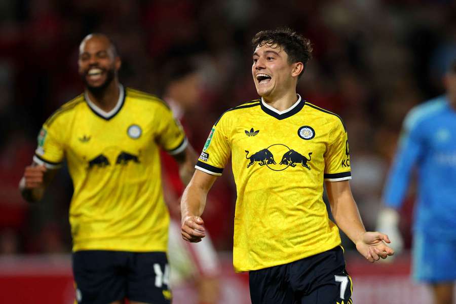 James celebrates after scoring for Leeds James celebrates after scoring for Leeds