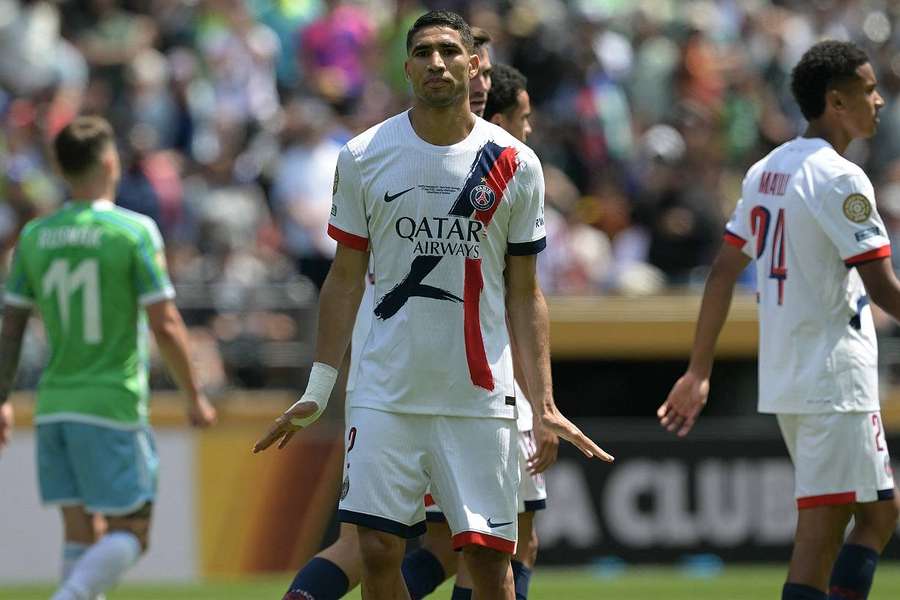Achraf Hakimi a marqué le deuxième but du PSG face à Seattle. 