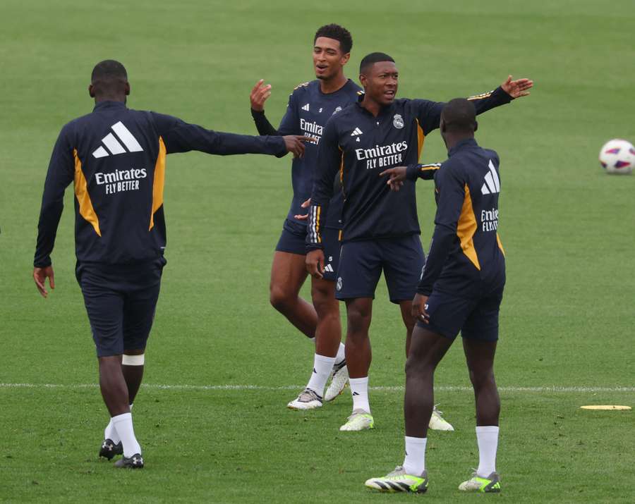 Jude Bellingham im Training der Madrilenen vor dem Spiel gegen Union Berlin