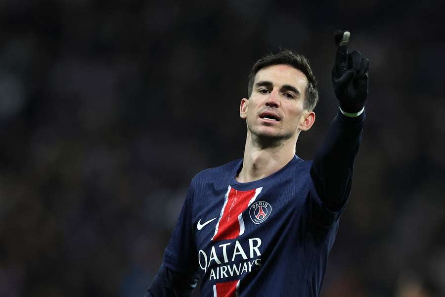 Fabian Ruiz après son but à Toulouse.